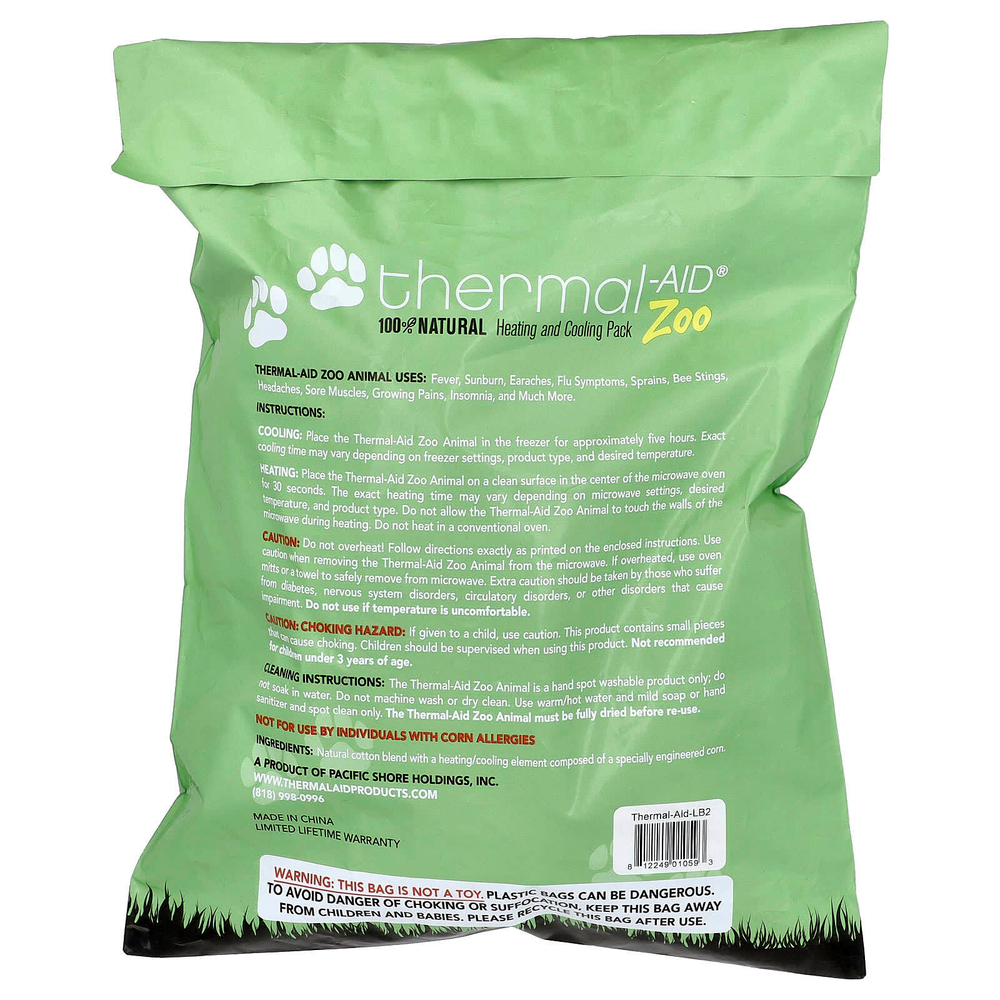 Thermal Aid, разогревающая и охлаждающая маска, с фиолетовым мишкой, в барабане, 1 шт.