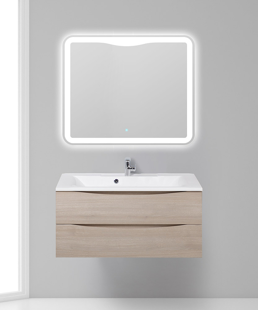 Тумба под раковину BelBagno Marino 110 MARINO-1100-2C-SO-RG-P подвесная Rovere Grigio
