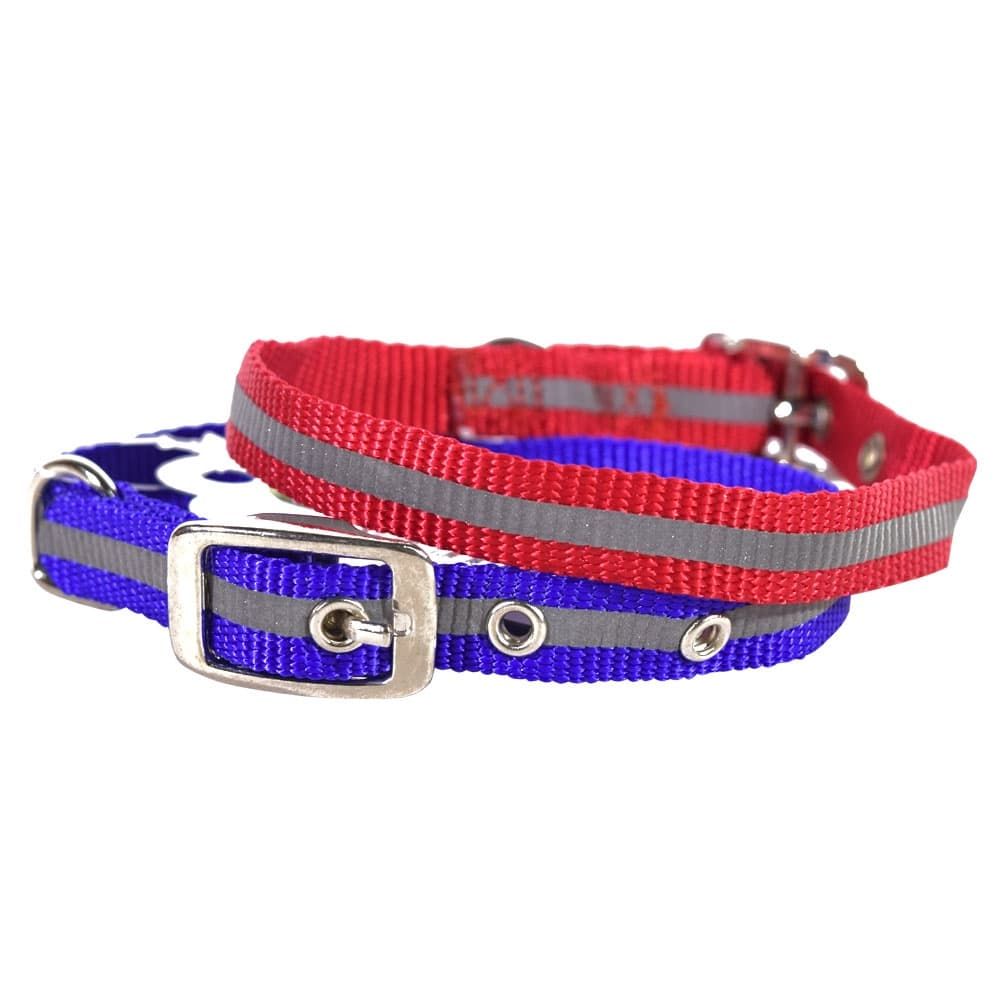 ОШЕЙНИК НЕЙЛОН СВЕТООТРАЖАЮЩИЙ (SH 324) 25мм х 60см (К-Й)