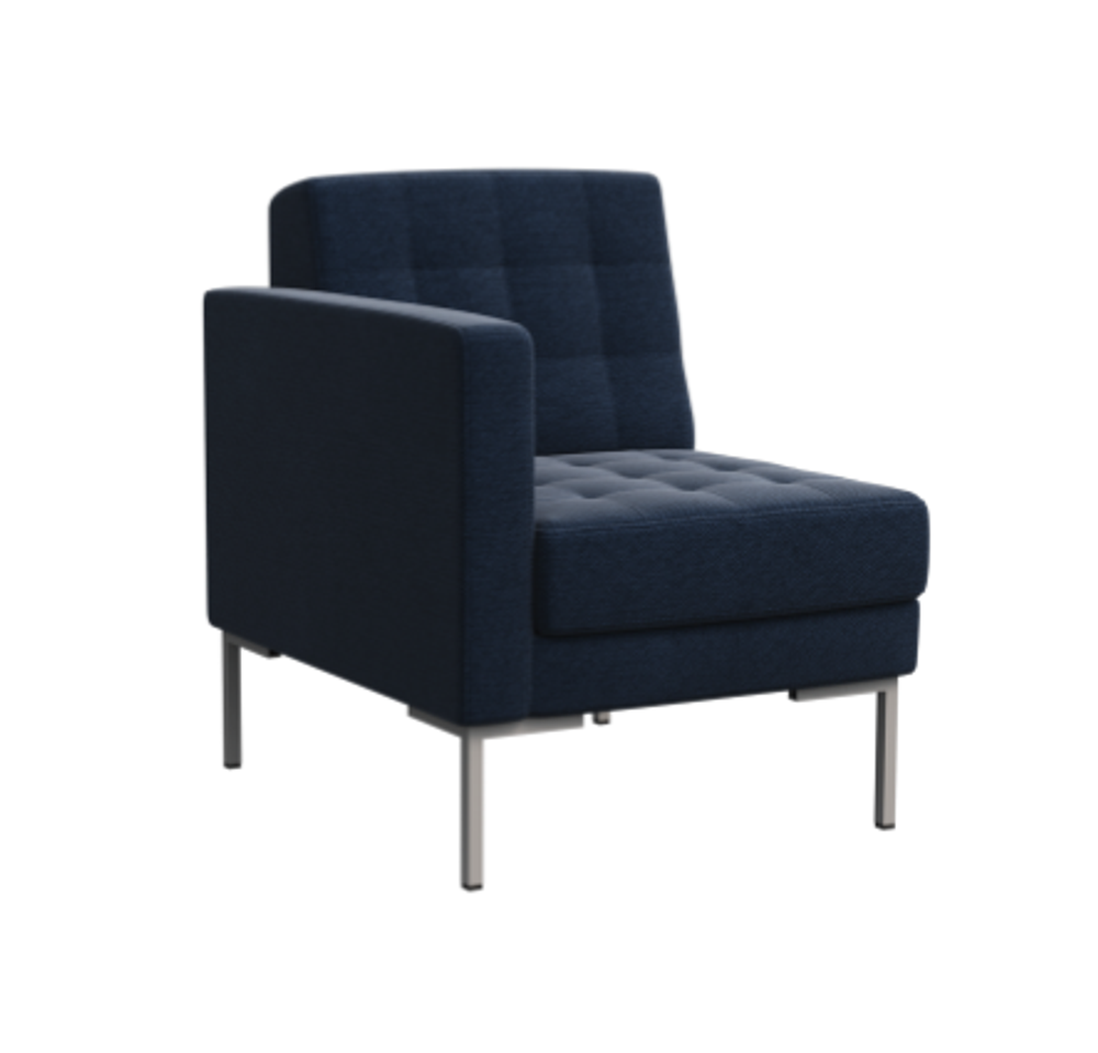 Секция с подлокотником одноместная ФОРЕСТ