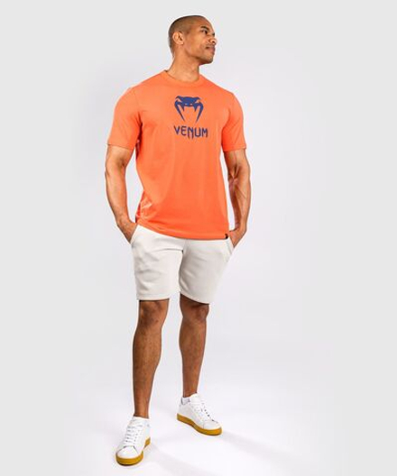 Футболка Venum Classic Orange/Navy Blue