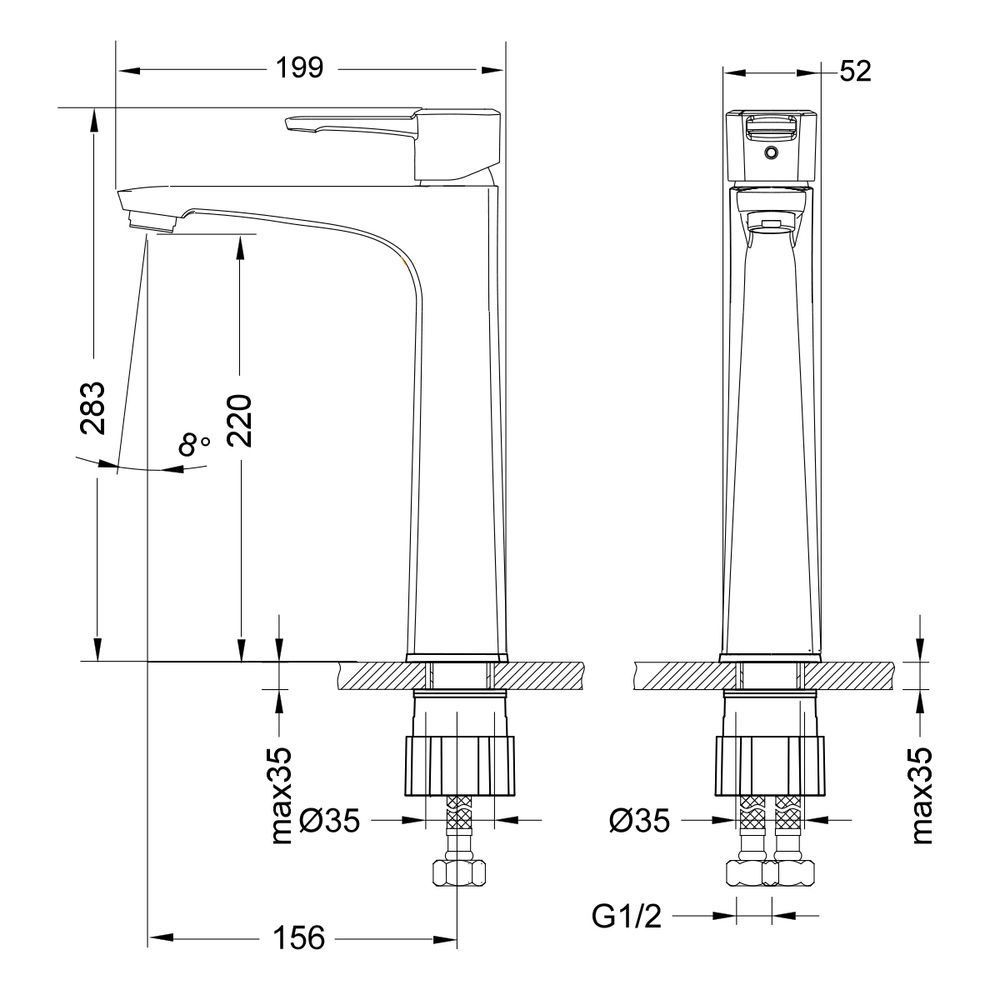 Смеситель Lemark Evitta LM0509C для раковины