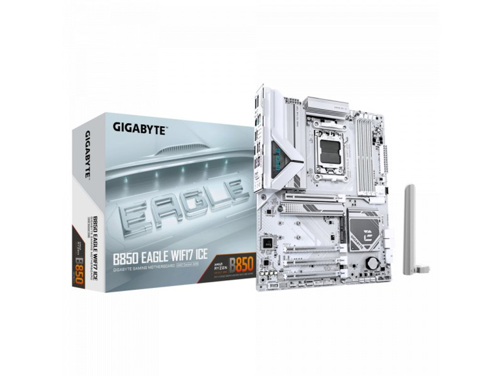 Материнская плата Gigabyte B850 Eagle Wifi7 Ice, Socket AM5, AMD B850, ATX, RTL