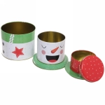 Банка жестяная 25*13,5см «Снеговик»