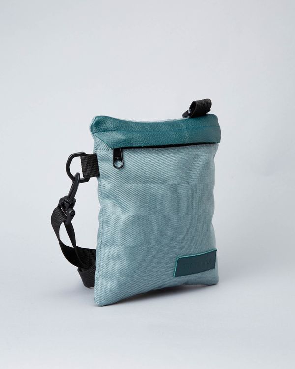 Сумка Карман Нейлон ∕ Бирюзовая кожа Серо-Голубой - фото 3