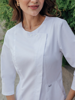 Халат медицинский женский | Х-262 к 3/4 клеон стрейч