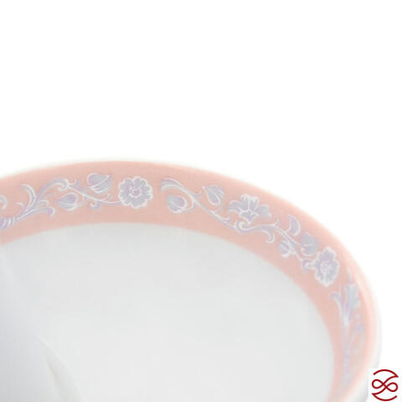 Прибор для специи двойной Thun Яна серый мрамор с розовым кантом