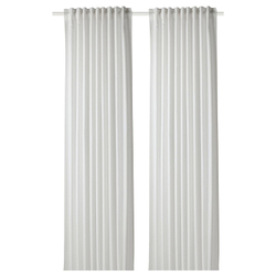 IKEA GUNNLAUG  (ИКЕА ГУННЛАУГ)  -  Звукопоглощающая штора, белая, 145x300 см
