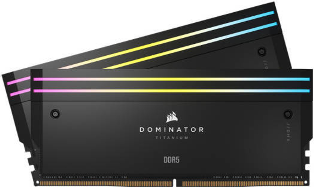 Оперативная память Corsair Dominator Titanium RGB DDR5-7000/7200 32-128 ГБ (чёрный / белый)
