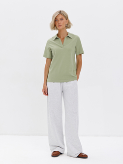 Футболка из хлопка с воротником поло