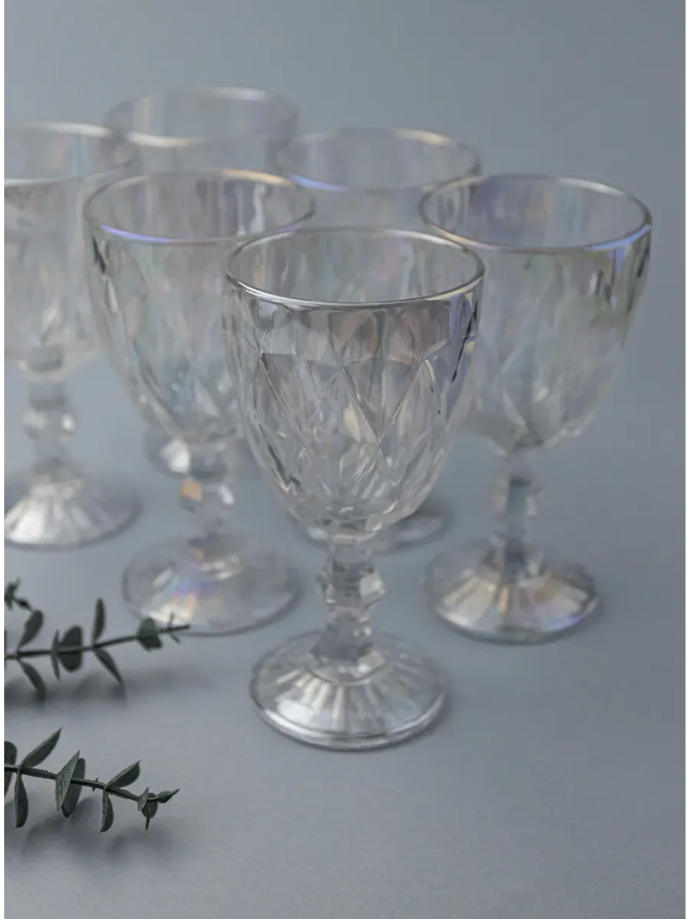 Набор фужеров для вина, 330 мл, 6 шт. перламутровый