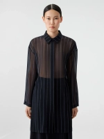 Удлиненная рубашка в полоску OLA OLA