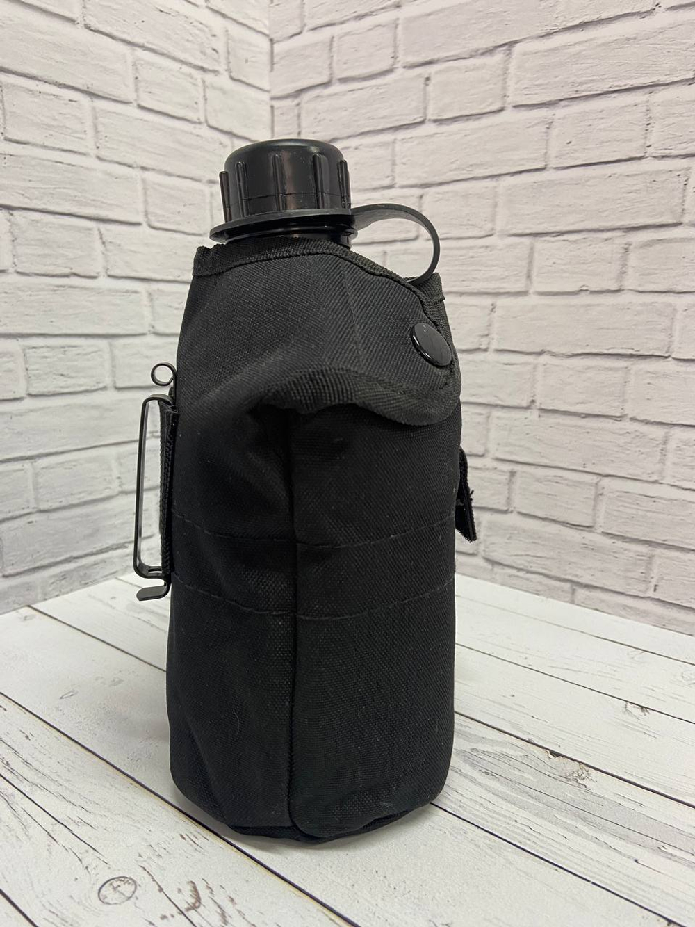 Армейская фляга с котелком / чёрный