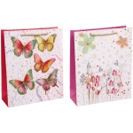 Пакет подарочный «Бабочки» 26*32*10 см