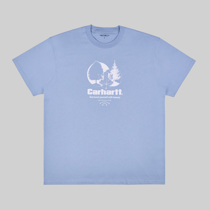 Футболка мужская Carhartt WIP Surround артикул:I033183_frosted_blue - купить в магазине Дайс