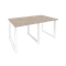 Onix Стол переговорный O.MO-PRG-2.0 Дуб Аттик/Металл Белый 1560*980*750