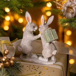 СТАТУЭТКА "КРОЛИКИ" 10,5Х6Х13 СМ