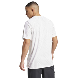 Мужская теннисная футболка Adidas Club Climacool Graphic - white/dash grey