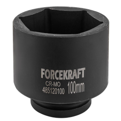 Головка ударная глубокая 1'', 100мм (6гр) FORCEKRAFT FK-485120100