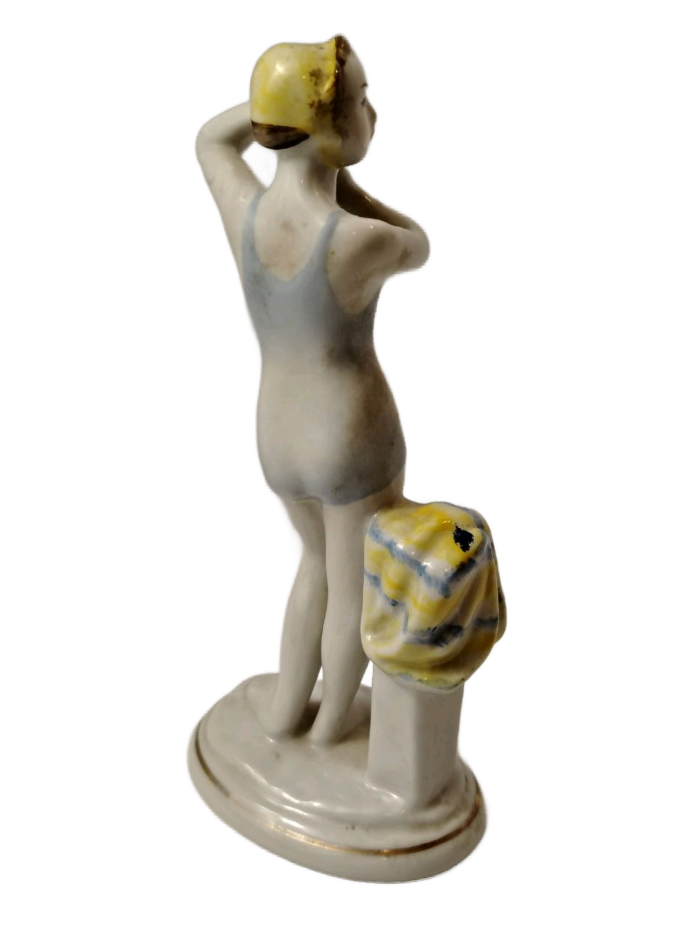 Фарфоровая статуэтка "Юная купальщица" (2) ЛФЗ, 1950 - 1960 гг.