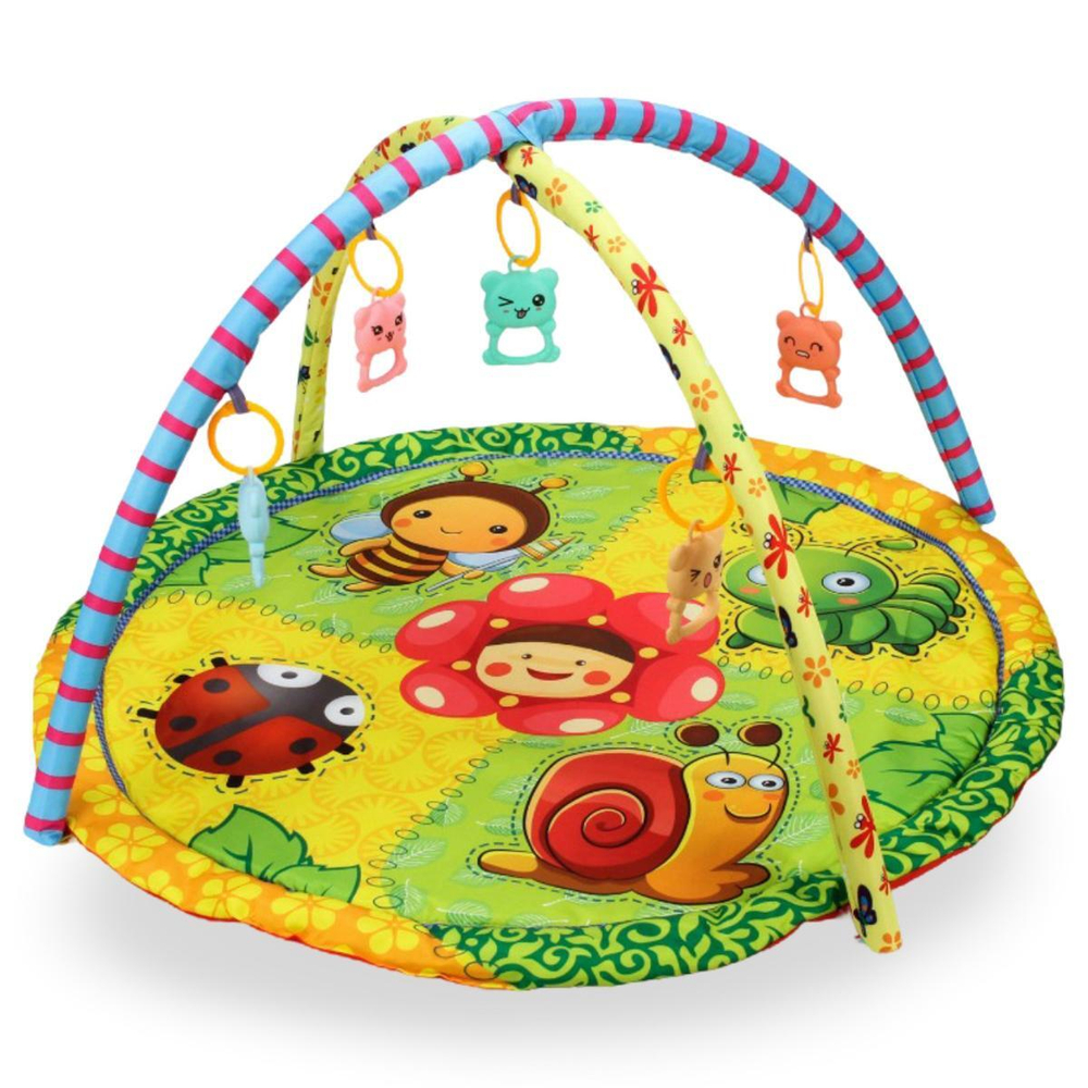 Детский игровой коврик "Божья коровка" с игрушками на подвеске, B1682458-R (Умка)