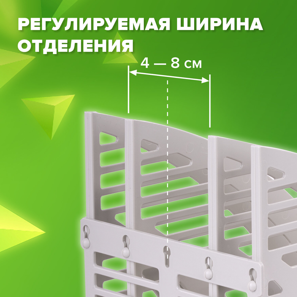 Лоток вертикальный для бумаг STAFF 245х165х285 мм 3 отделения сетчатый сборный серый (3 штуки в упаковке)