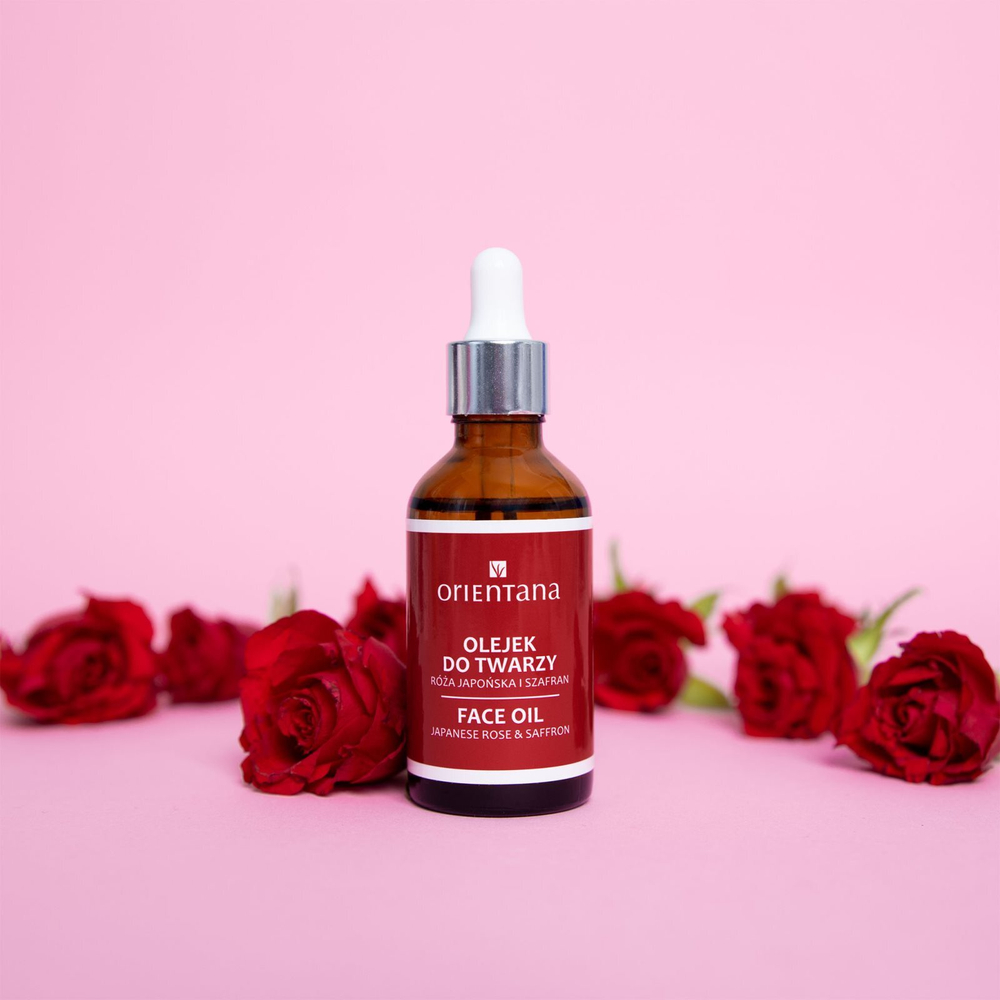 Orientana Japanese Rose & Saffron Face Oil - омолаживающее масло для лица /   50  ml  / GTIN 5902596416355