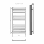 Полотенцесушитель Aquatek Лира П16 500х1100 AQ KP1610BL черный муар