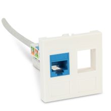 Вставка для 2 модулей формата Keystone Jack Hyperline SIP2-2N-M45-45