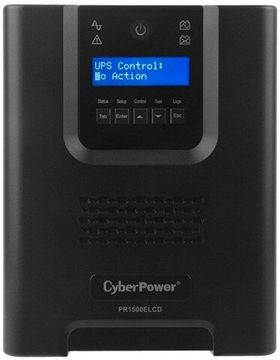 Источники бесперебойного питания (UPS, ИБП) CyberPower Источник бесперебойного питания CyberPower PR1500ELCD Line-Interactive 1500VA/1350W USB/RS-232/EPO/SNMPslot (8 IEC С13)