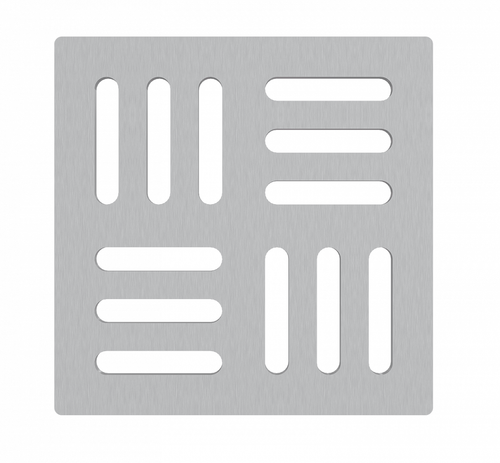 Дизайновая MPV011 решетка для cливных трапов из нержавеющей стали 102×102 мм