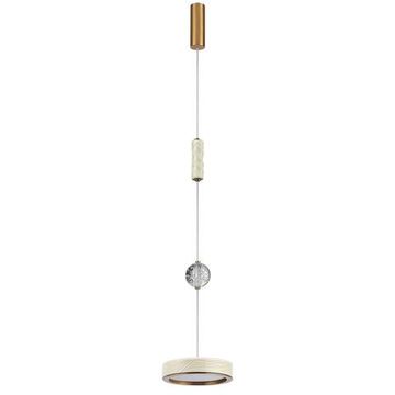 5450/32L L-VISION ODL_EX26 молочный/античная бронза/металл/керамика/хрусталь/акрил Подвес LED x 32W 2000К/3000K/4000K/переключ. RIVERA