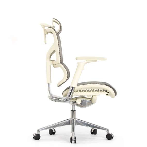 Кресло EXPERT 2 SAIL HSAM 01-G (подлокотник 6D(360), подголовник 5D,сетка серая / каркас светлый)