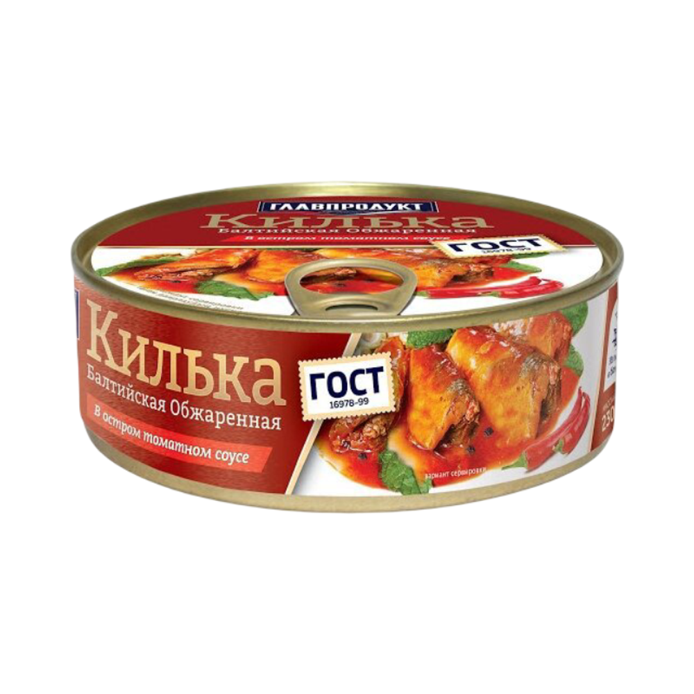 Килька "ГОСТ" балтийская неразд. в ост. том.соу. Г,П. 230г