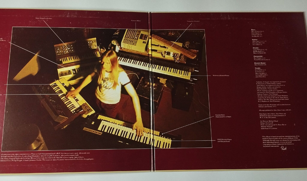 Винтажная виниловая пластинка LP Rick Wakeman The Six Wives Of Henry VIII (Japan 1986) (No Obi) (Promo)