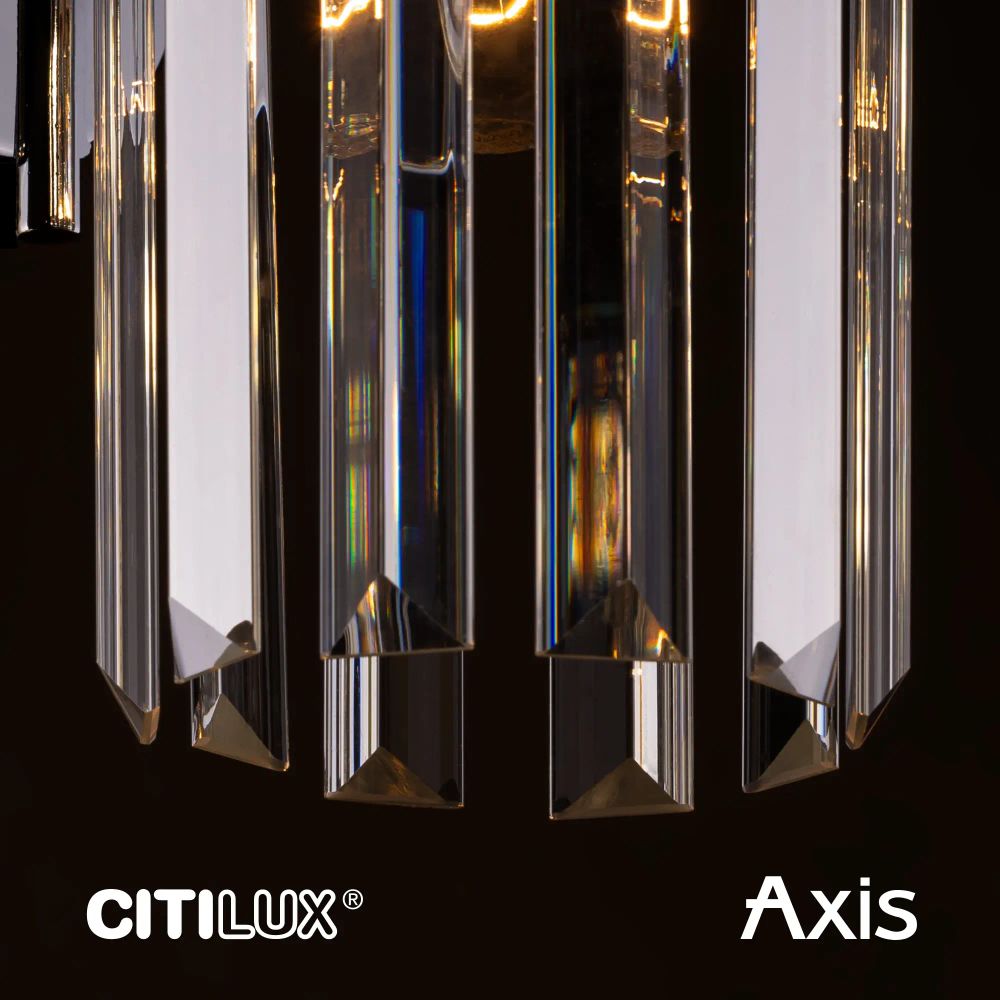 Citilux AXIS CL313413 Бра хрустальное с выключателем Бронза