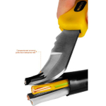 Нож монтерский складной STAYER для снятия изоляции и оболочки кабеля, зачистки жил.