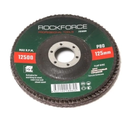 Круг лепестковый торцевой 115х22мм P120 RockForce##Rock FORCE RF-FD4120M