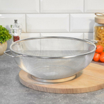 Дуршлаг 26см нерж с ручками на ножке MB 40601