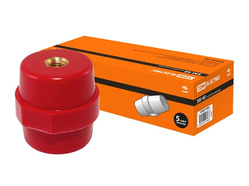 Изолятор силовой SM40 H40*D40*M8мм TDM (10шт/уп)