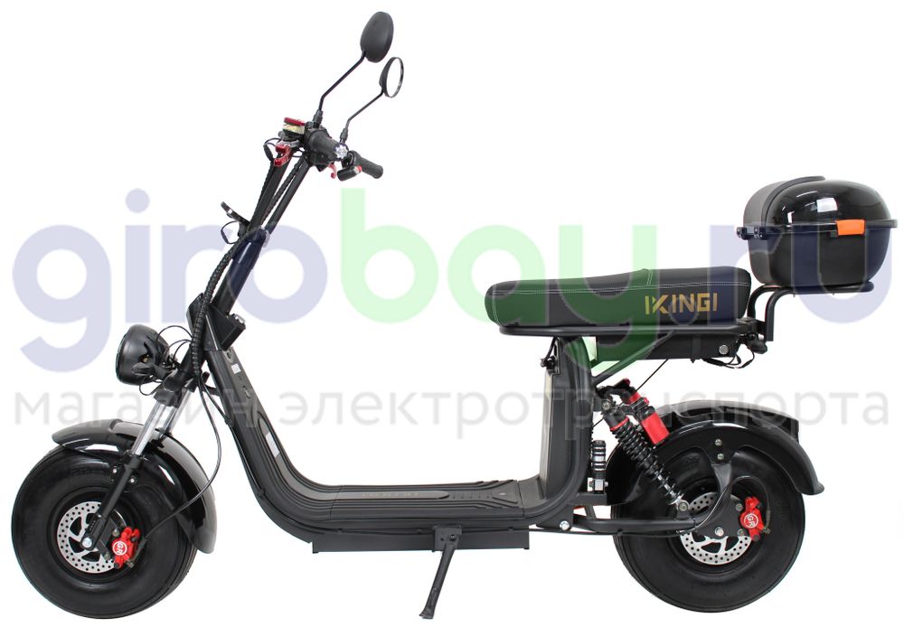 Электроскутер IKINGI X7 PRO 3000W - Чёрный, летние покрышки фото №6