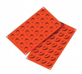 Форма силиконовая P.L. Proff Cuisine "Саварин овал" 6 ячеек 85*60 мм, h 24 мм (30*17,5 см)