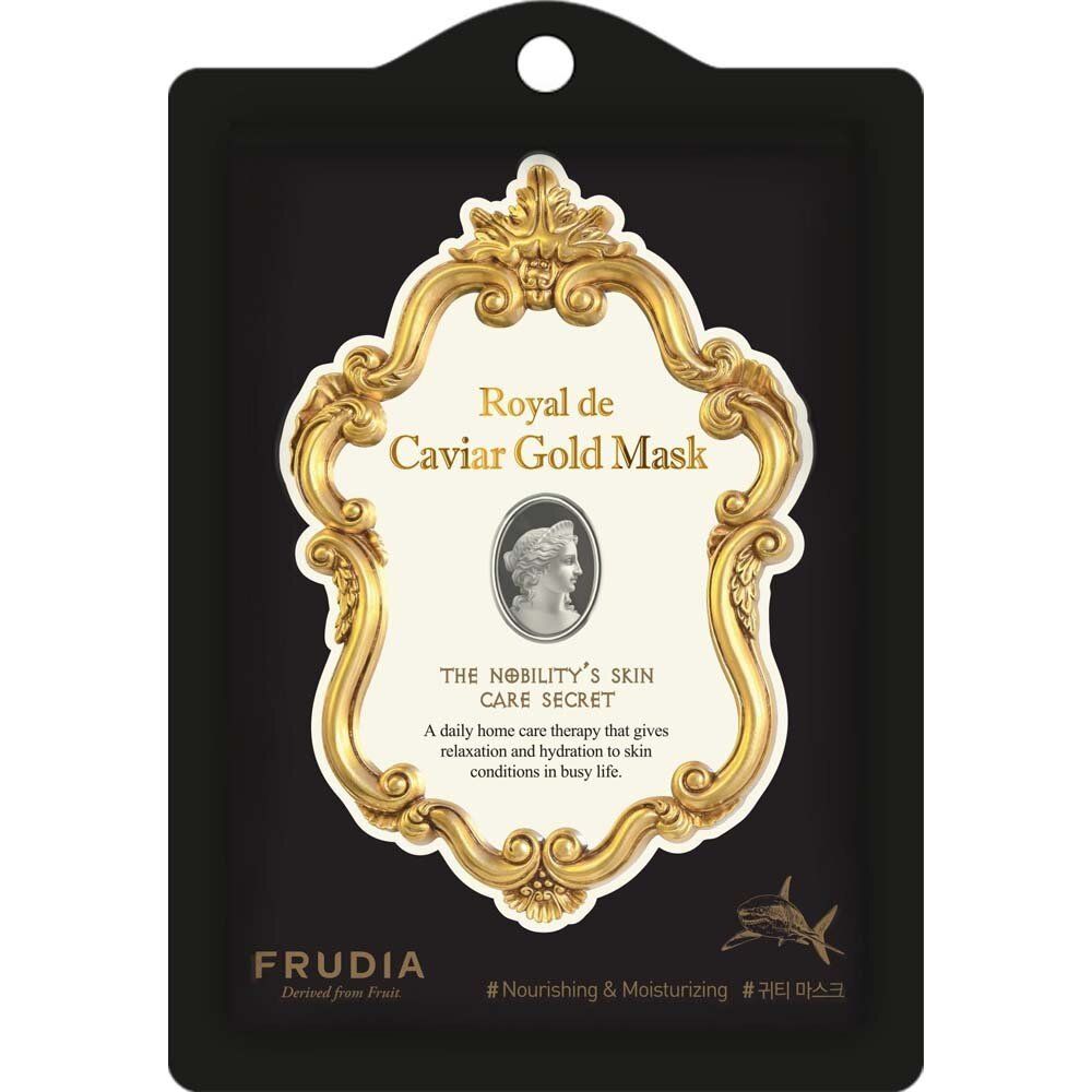 Тканевая маска с экстрактом икры и золотом FRUDIA Royal De Caviar Gold Mask