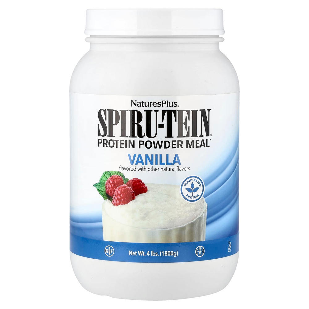 NaturesPlus, Spiru-Tein®, протеиновый порошок, со вкусом ванили, 1800 г (4 фунта)