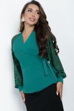 Блуза Эдеса (зеленая) Б11334 LT Collection