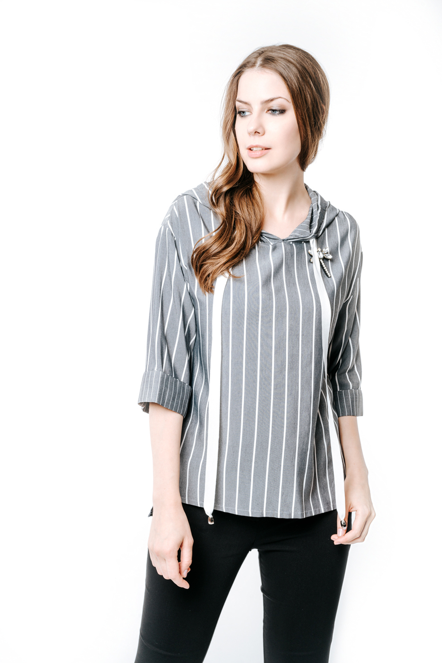 Блузка женская с капюшоном