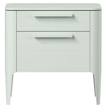 Тумба прикроватная Type oak 2 ящика ширина 50 см (белый)