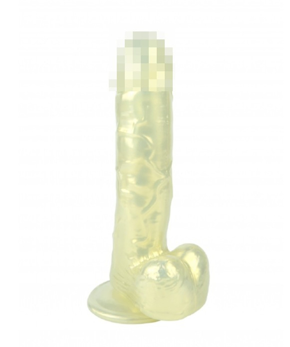 Фаллоимитатор на присоске Keshi Pearl перламутр золотистый 19 см