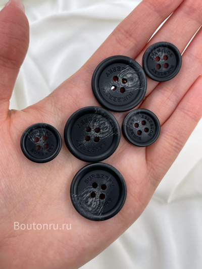 Пуговицы На Прокол БАРБ Черные