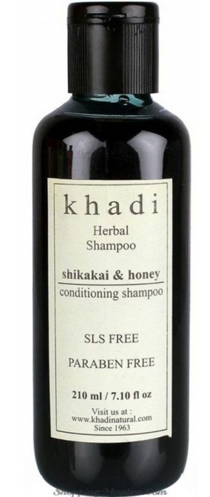 Khadi Natural шампунь питательный Шикакай и Мед без SLS и парабенов, 210 мл